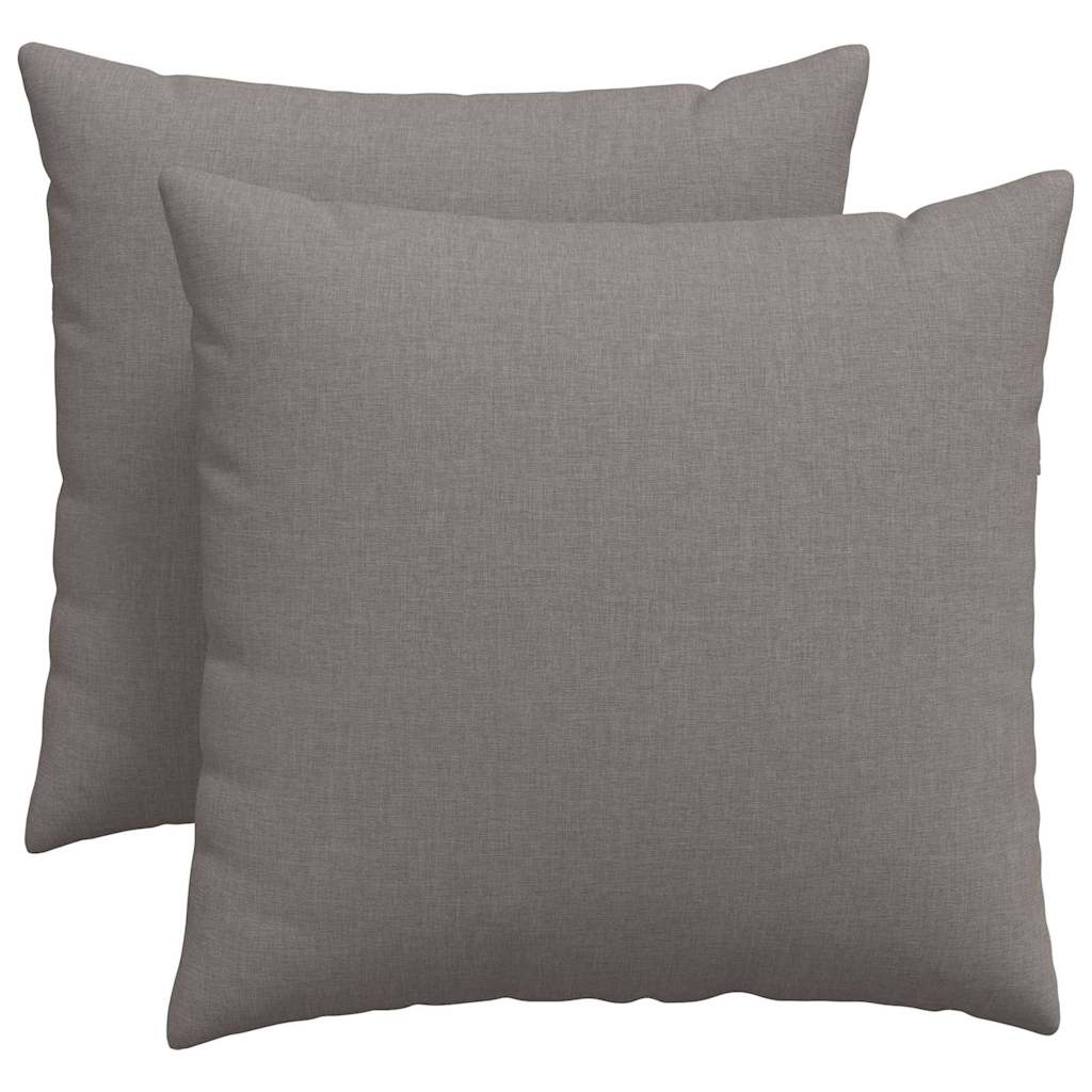 Sofa Pillows 2 pcs Taupe 50 x 50 cm Fabric